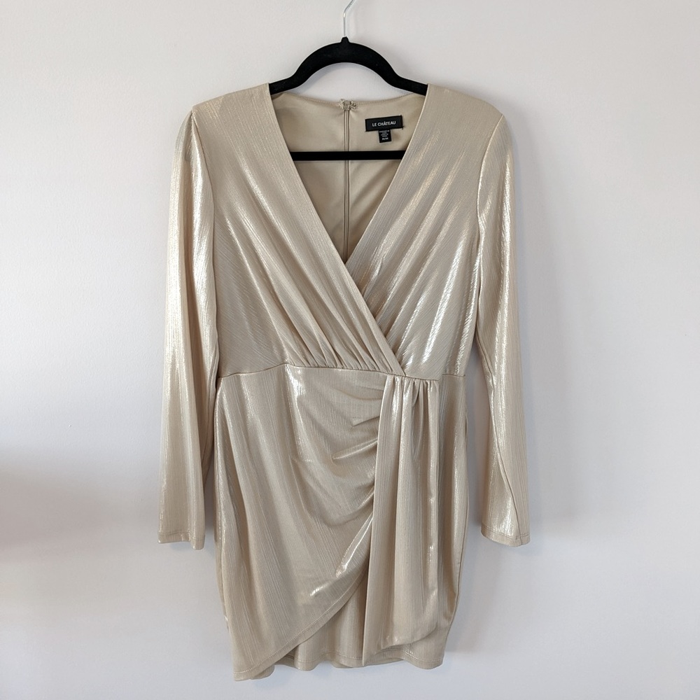 Le Chateau Champagne Dress